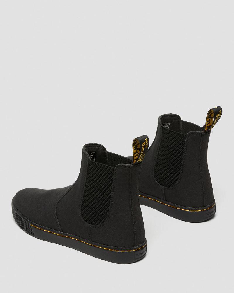 Dr Martens Tempesta Men's Canvas Vanlige Chelsea Støvler Herre Svarte | Norge 311FDN